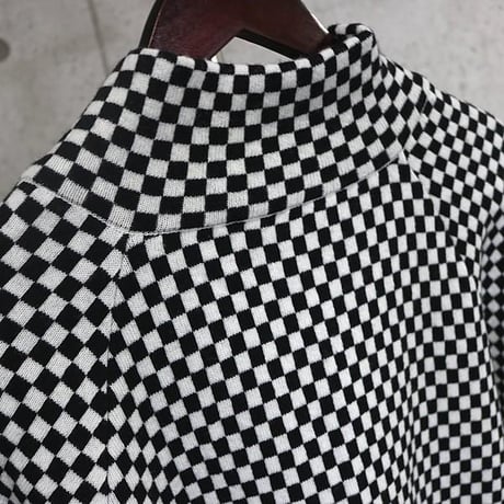 Raf Simons Brand-New Checkered Zip Knit Hoodie #31454