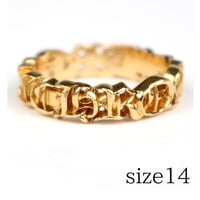 Chrome Hearts 22K 【CHROME】 Band Small Ring #103792
