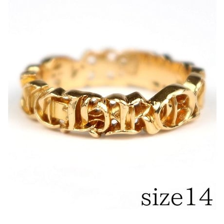 Chrome Hearts 22K 【CHROME】 Band Small Ring #103792