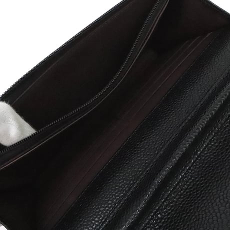 CHANEL Wallet on Chain Bag Quilted Caviar Black #20125