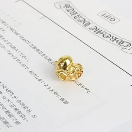 Chrome Hearts 22K Heart Stud Earring #19930