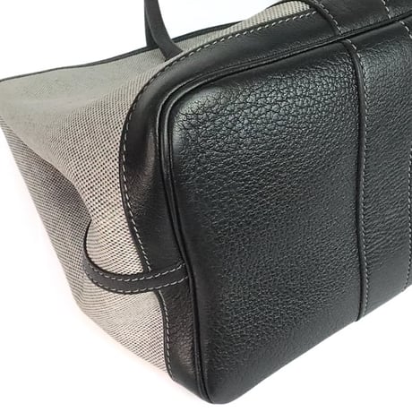 HERMES Garden Party PM Tote Bag Toile H Canvas Grey＃20307