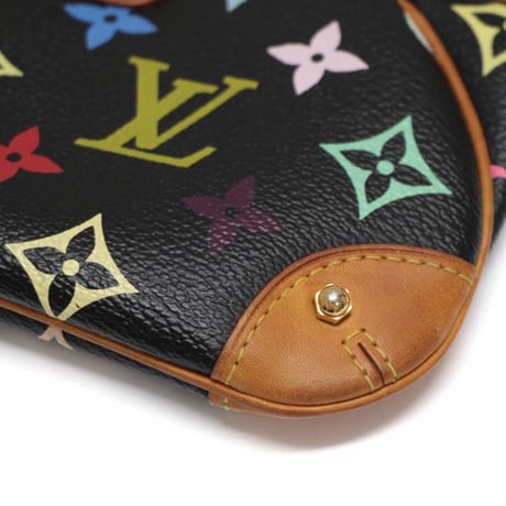 Louis Vuitton x Murakami Pochette Milla MM Pouch Monogram Multicolor Black M60097 #75422