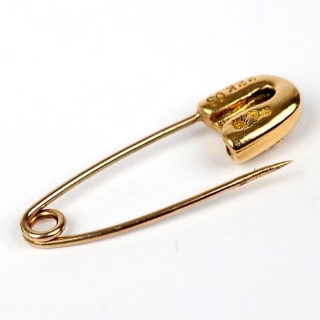 Chrome Hearts 22K Small Safety Pin 1P Diamond Charm #32206
