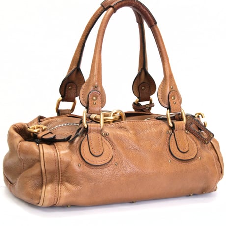 Chloe Medium Paddington Handbag Leather Light Brown #75323