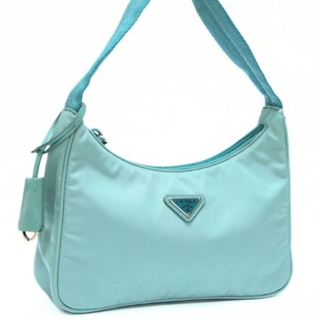 PRADA Re-Edition Handbag Nylon Light Blue #76209