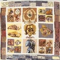 HERMES Carre 90 Silk 100% Scarf Stole "PERSONA" #76498