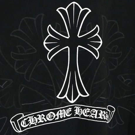 Chrome Hearts CH Cross Scroll Label T-Shirt #104682