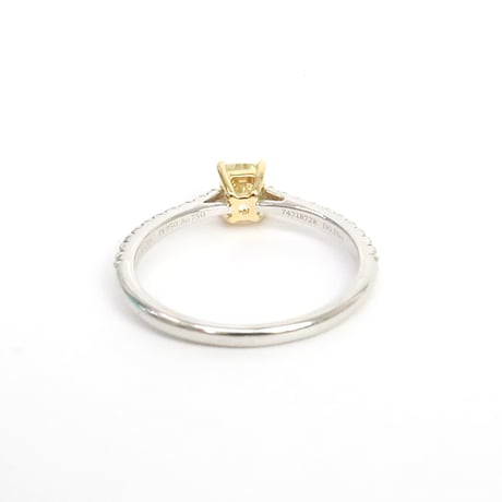 TIFFANY＆CO. Novo Engagement Ring Platinum 18K Yellow Gold Yellow Diamond #19737