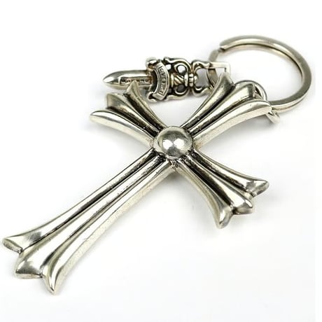 Chrome Hearts Large Cross Split Dagger Keyring #104152