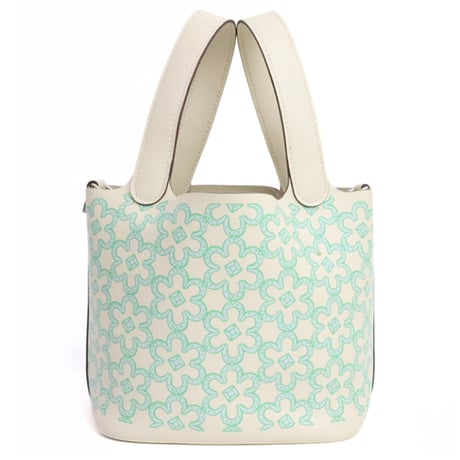 HERMES Picotin Lock Micro Handbag Veau Swift Leather Lucky Daisy #19697