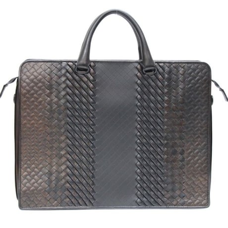 BOTTEGA VENETA Briefcase Intrecciato Mirage Leather Black #76391