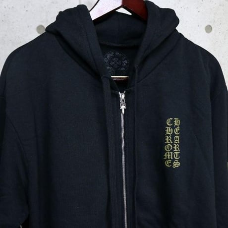 Chrome Hearts Old English Zip-Up Hoodie #32229
