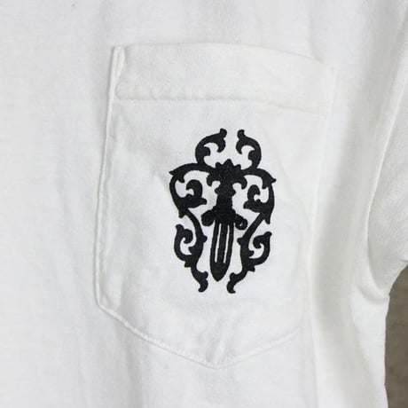 Chrome Hearts Vintage Old Vine Dagger Horseshoe Pocket T-Shirt #32102