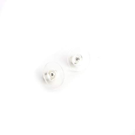 CHANEL CC Logo Dangle Pierced Earrings Crystal Silver-toned B23S #19976