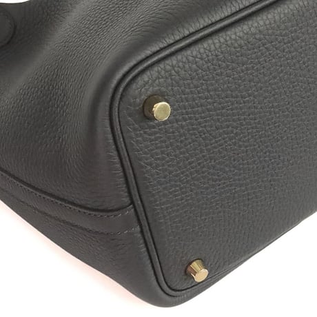 HERMES Picotin Lock PM Handbag Taurillon Clemence Leather Caban #20210