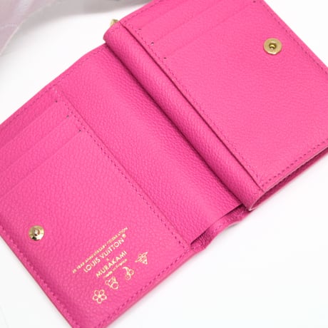 Louis Vuitton x Murakami Portefeuille Claire Wallet Monogram Multicolor Empreinte Pink M14140 #75820