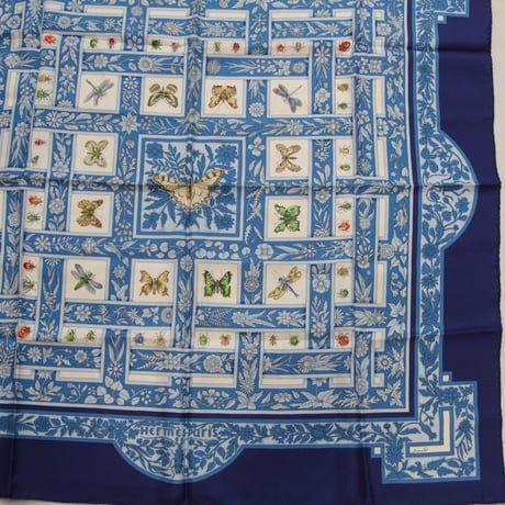 HERMES Carre 90 Silk 100% Scarf Stole "joyaux de LETE" #76558