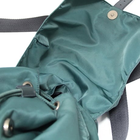 PRADA Backpack Nylon Emerald Green #76413