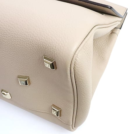 Salvatore Ferragamo Small Studio Soft Bag Leather Beige #19740