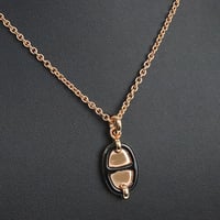 HERMES Mini Maillon PM Necklace Rose Gold-toned #19544