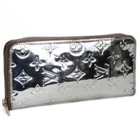 Louis Vuitton Zippy Wallet Vertical Monogram Miroir Silver M80808 #75409