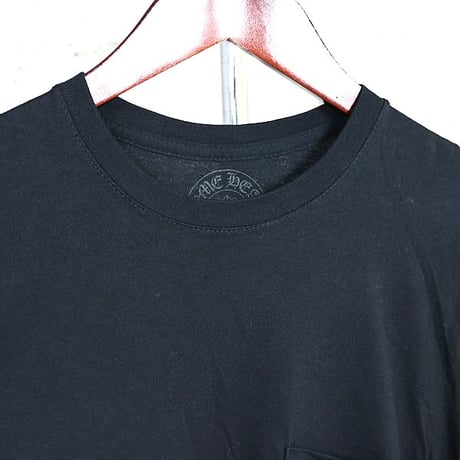 Chrome Hearts Cemetery Cross Scroll Label Print Pocket T-Shirt #104685