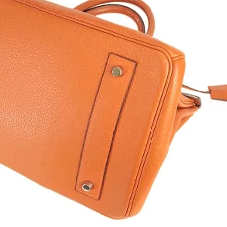 HERMES JPG Shoulder Birkin 42 Shoulder Bag Taurillon Clemence Leather Orange ＃20257