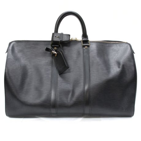 Louis Vuitton Keepall 45 Boston Bag Epi Leather Black M59152 #74323