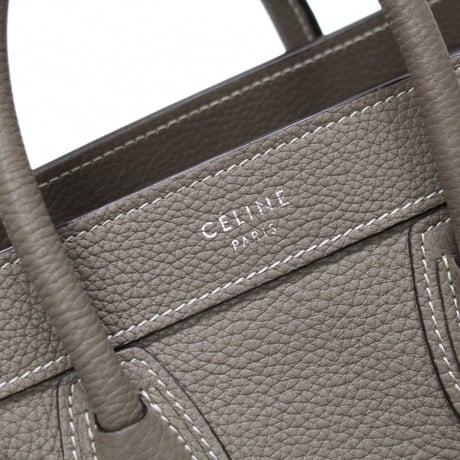 CELINE Nano Luggage Tote Bag Leather Souris #75604