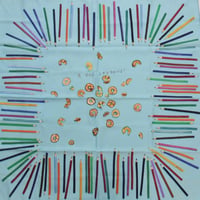 HERMES Carre 90 Silk 100% Scarf Stole "A VOS CRAYONS" #76518