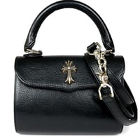 Chrome Hearts DOG ADAMS Small CH Cross Handbag Black #104145