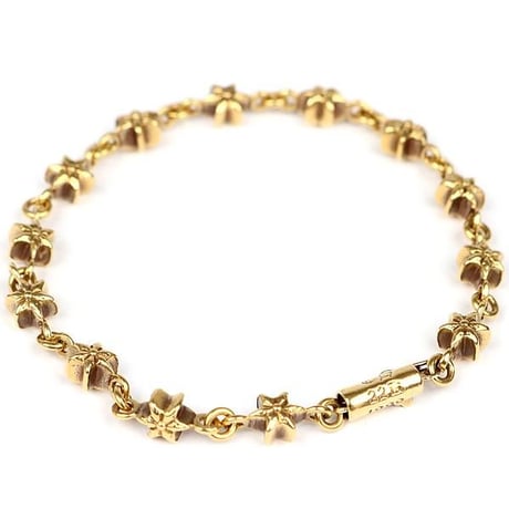 Chrome Hearts 22K Tiny Star Bracelet 13 Links #32225