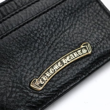 Chrome Hearts Brand-New Double-Sided Scroll Label Card Case #31825