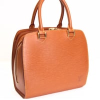 Louis Vuitton Pont Neuf Handbag Epi Leather Zipang Gold M52058 #76621
