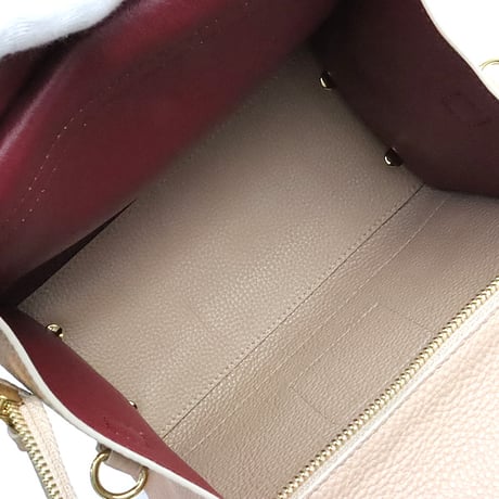 Salvatore Ferragamo Amy Handbag Leather Pink Beige #19741