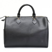 Louis Vuitton Speedy 30 Handbag Epi Leather Black M59022 #74771