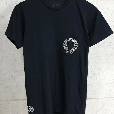 Chrome Hearts Malibu Limited Floral Cross Horseshoe Print Pocket T-Shirt #104684