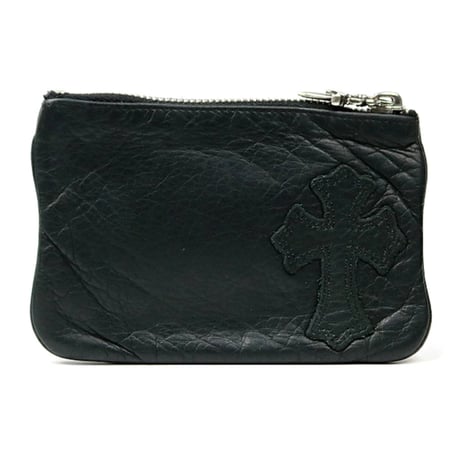 Chrome Hearts Leather Change Purse with Cross #104908