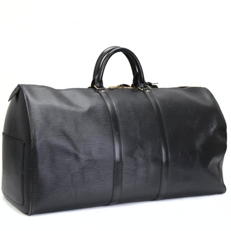 Louis Vuitton Keepall 55 Boston Bag Epi Leather Black M59052 #75722