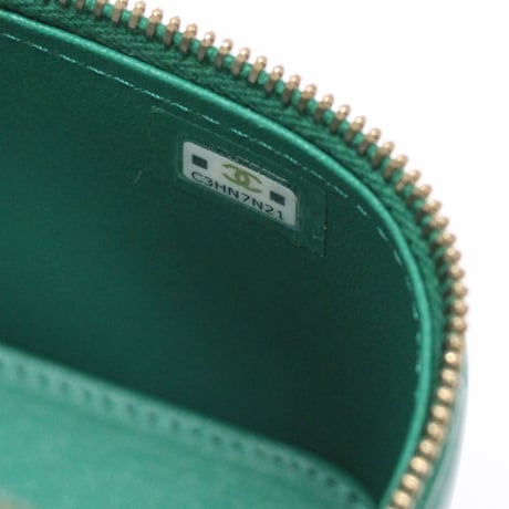 CHANEL Mini Vanity Bag with Chain Quilted Lambskin Green #7636