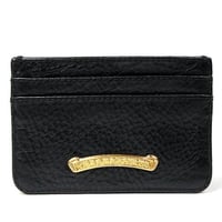 Chrome Hearts Brand-New 22K Double-Sided Scroll Label Card Case #104786