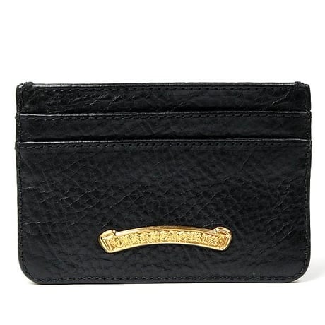 Chrome Hearts Brand-New 22K Double-Sided Scroll Label Card Case #104786