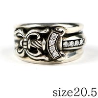 Chrome Hearts Dagger Pave Diamond Ring #104060