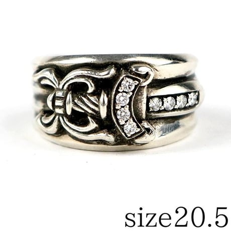 Chrome Hearts Dagger Pave Diamond Ring #104060