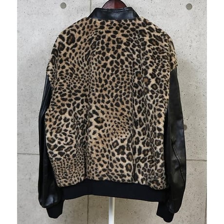 CELINE Brand New by Hedi Slimane 22AW Rhinestone Leopard Teddy Jacket #31582