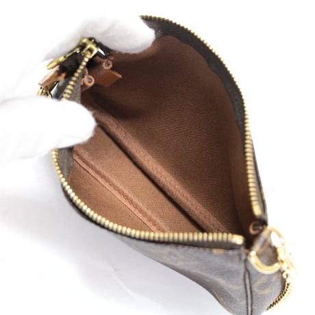 Louis Vuitton Mini Pochette Accessory Pouch Handbag Monogram Canvas M58009 #75339