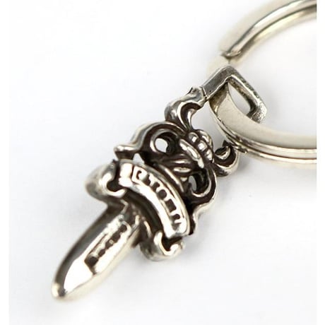 Chrome Hearts Large Cross Split Dagger Keyring #31444