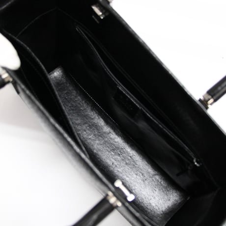 GUCCI Bamboo Handle Tote Bag Leather Black #75487