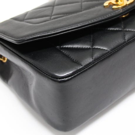 CHANEL Diana 22 Small Flap Bag Quilted Lambskin Black ＃75471